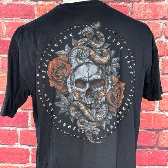 Affliction Black Label Men's Short Sleeve Graphic T-shirt -Size: 2XL- NWT - Picture 9 of 12